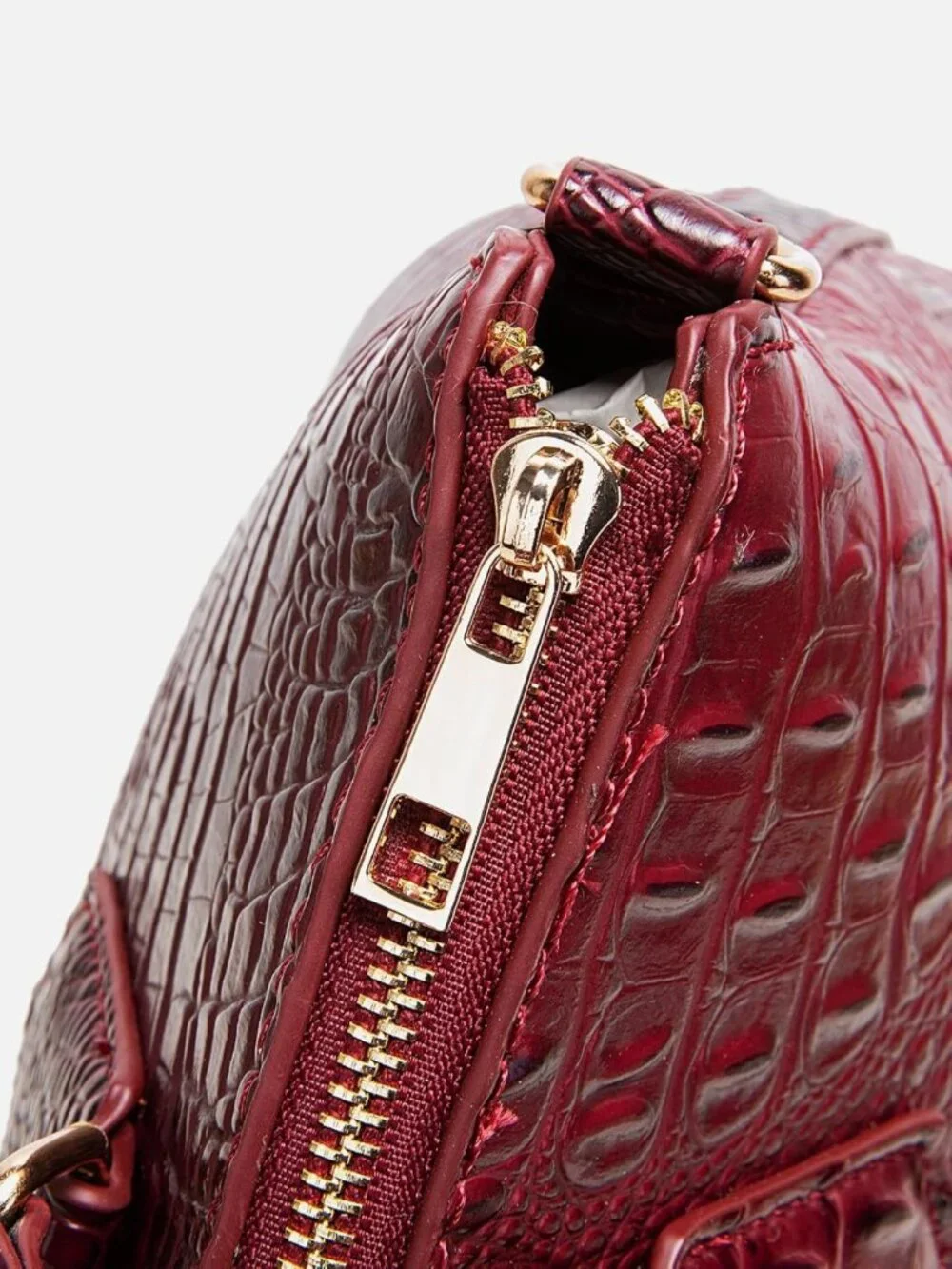Stylish Crocodile-Embossed Handbag for Women, Versatile Satchel with Shoulder